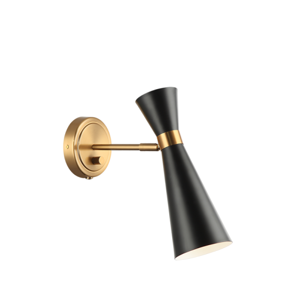 Matteo Lighting Blaze S09611AGBK wall sconce