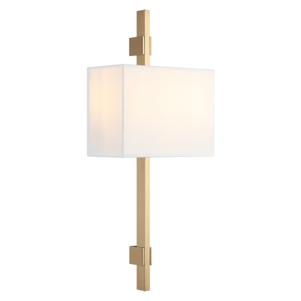 Matteo Lighting Badgley S13702AG Aged Gold Brass Wall Sconce