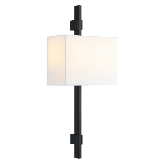 Matteo Lighting Badgley S13702MB Matte Black Wall Sconce