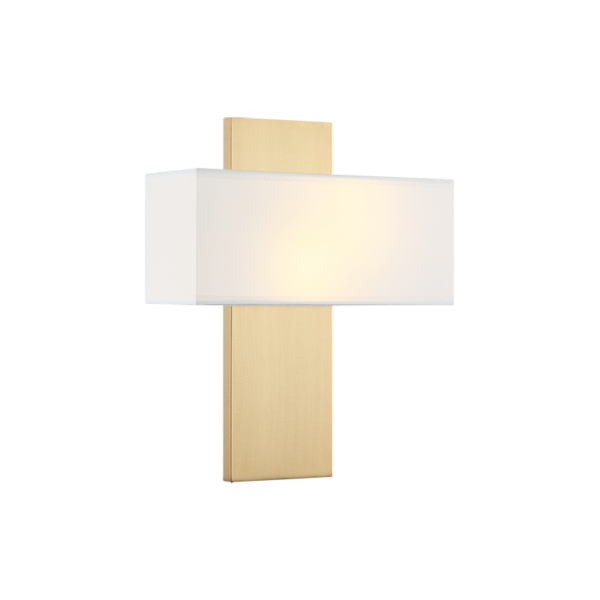 Matteo Lighting Stafford S13902AG Aged Gold Brass Wall Sconce