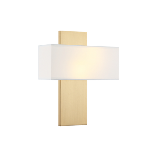 Matteo Lighting Stafford S13902AG Aged Gold Brass Wall Sconce