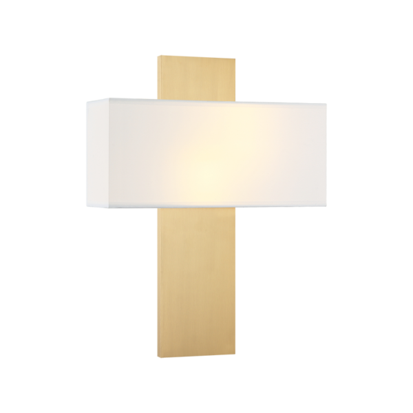Matteo Lighting Stafford S13912AG Aged Gold Brass Wall Sconce