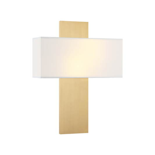 Matteo Lighting Stafford S13912AG Aged Gold Brass Wall Sconce