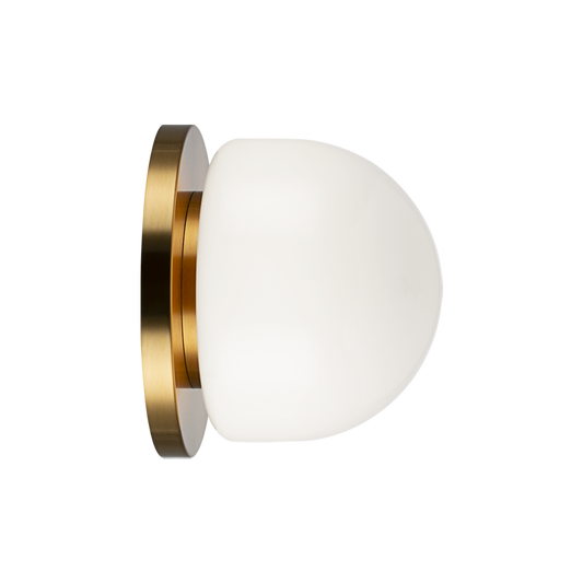 Matteo Lighting Pizzazz S14511AG Aged Gold Brass Wall Sconce