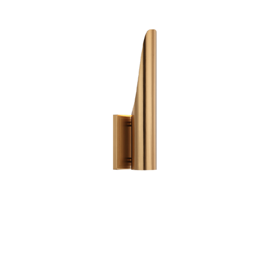 Matteo Lighting Stylus W32401AG Aged Gold Brass Wall Sconce