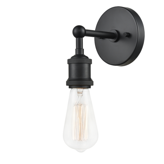 Matteo Lighting Bulstrode's Workshop W46100BK Black Wall Sconce