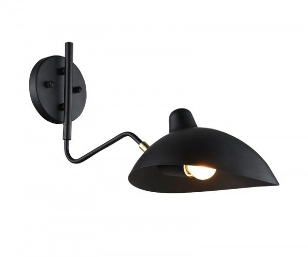 Matteo Lighting Droid W57901BZ Bronze and Brushed Gold Wall Sconce