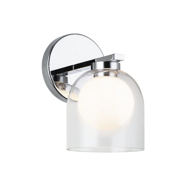 Matteo Lighting Derbishone W60701CHCL Chrome Wall Sconce