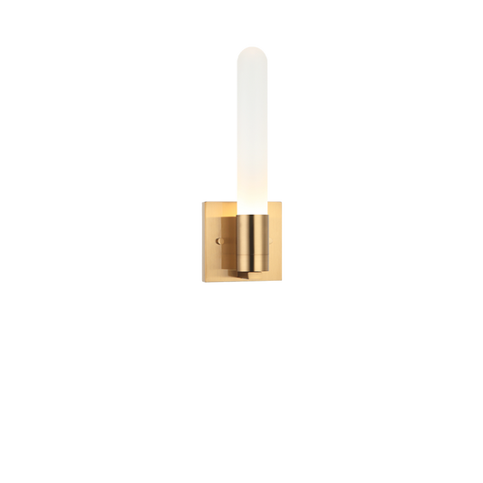 Matteo Lighting Aydin W65801AG Aged Gold Brass Wall Sconce