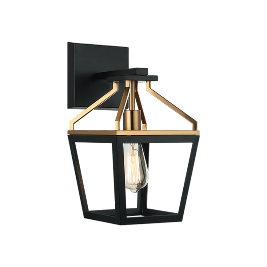 Matteo Lighting Mavonshire W67001BKAG wall sconce