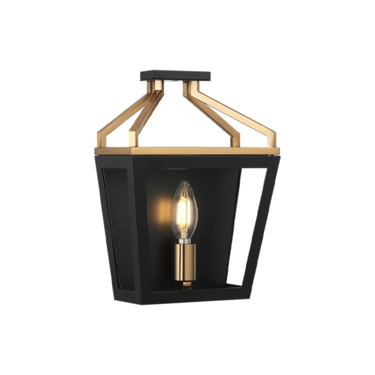 Matteo Lighting Mavonshire W67011BKAG wall sconce