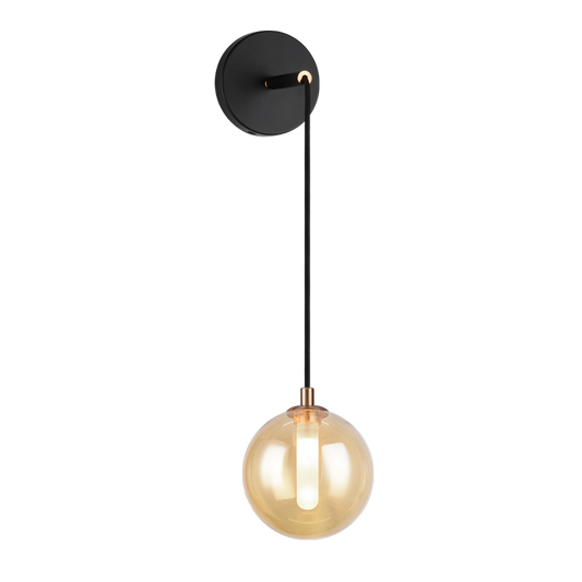 Matteo Lighting Magma W81001AM Amber Wall Sconce