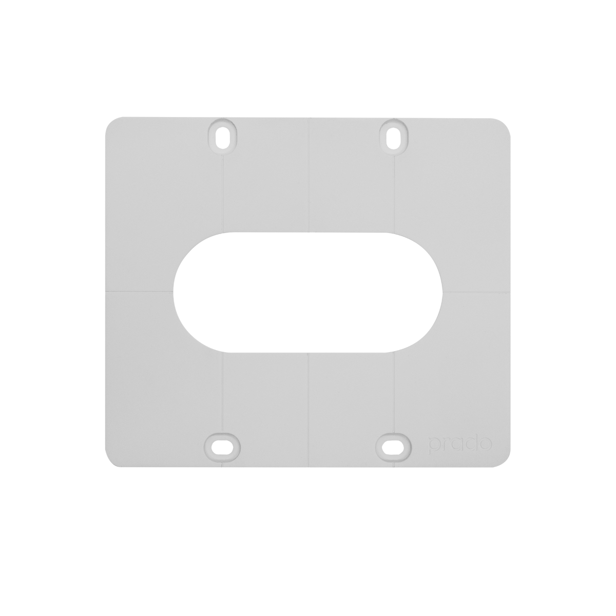 Prado UniFit back box cover plate duplex two gang