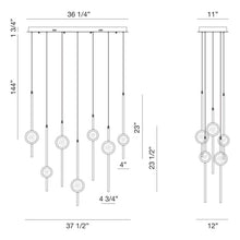 Load image into Gallery viewer, Eurofase Barletta Multi-Drop Chandelier alternate finish
