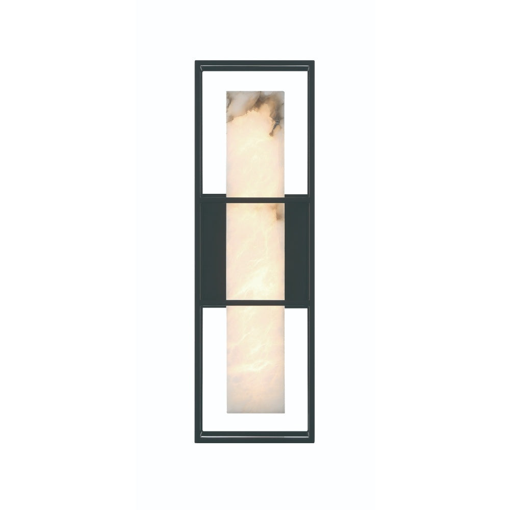 Eurofase Blakley 16 inch outdoor wall sconce Black with alabaster