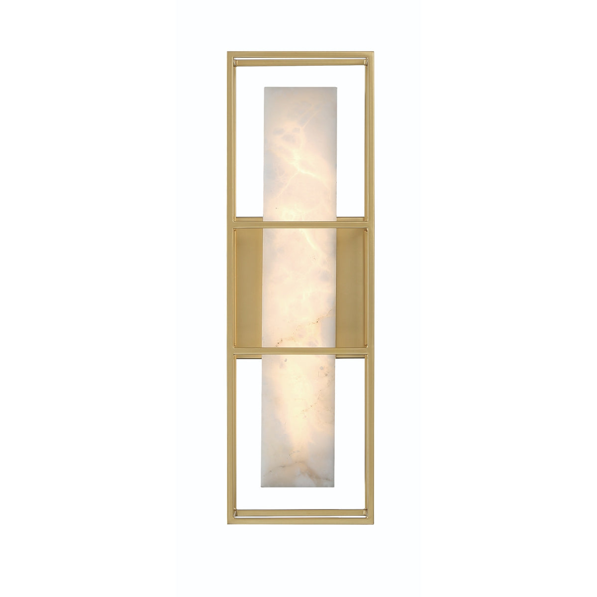 Eurofase Blakley Outdoor Wall Sconce in Gold with Alabaster