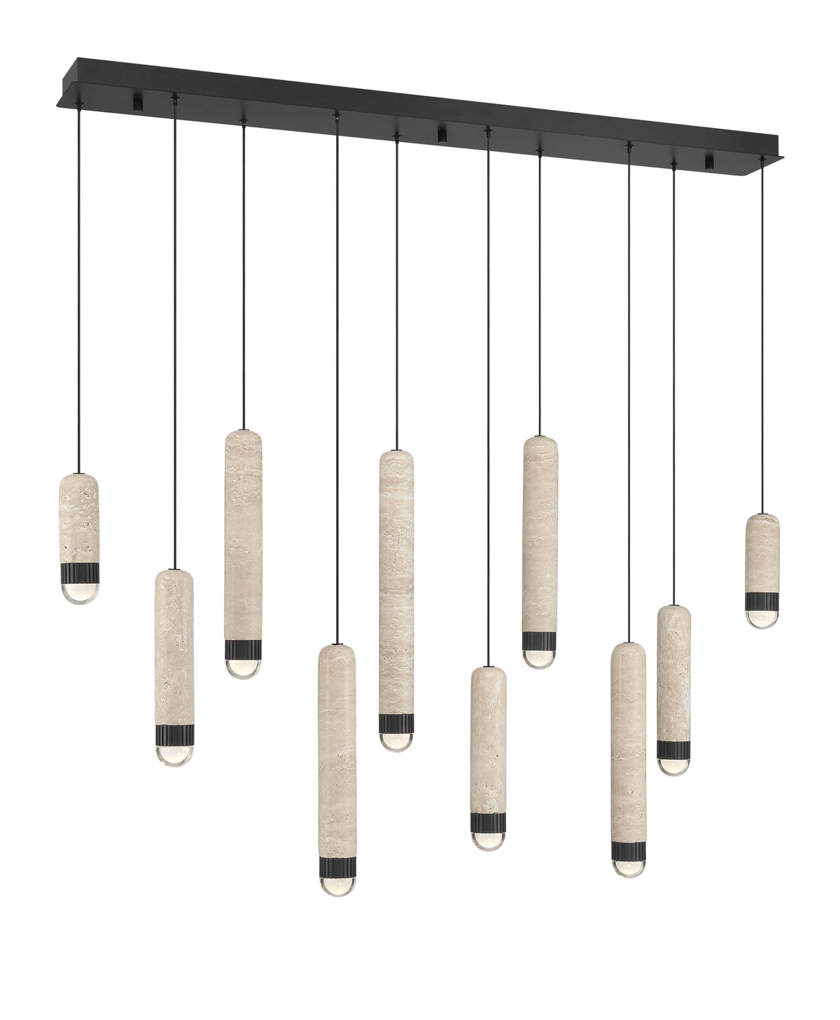 Eurofase Cambre Linear Chandelier travertine