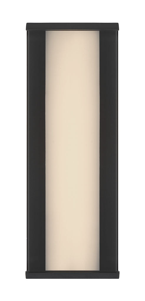 Eurofase Dulton Outdoor Wall Sconce in Matte Black with Smoked Glass