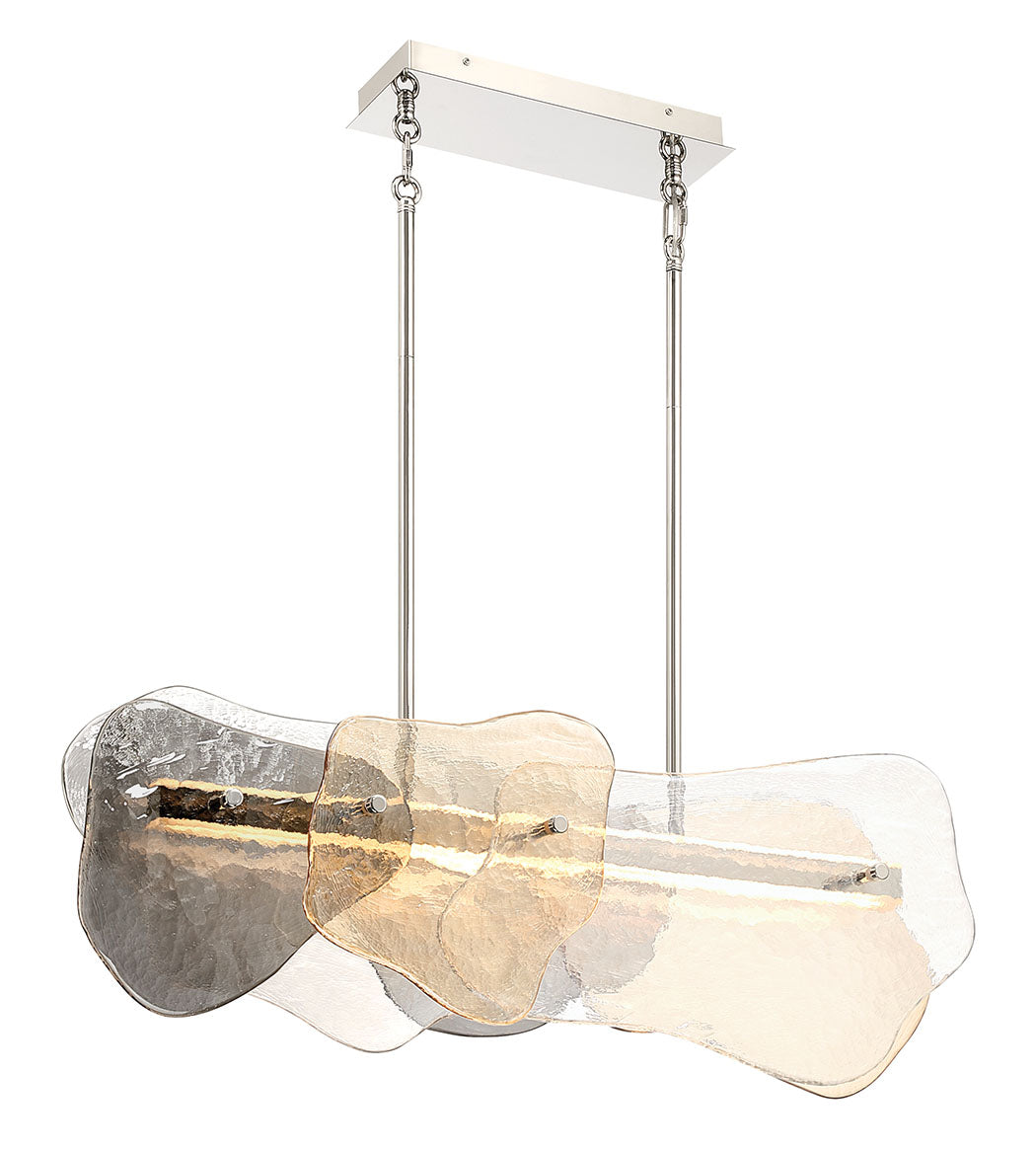 Eurofase Grotto Linear Chandelier glass