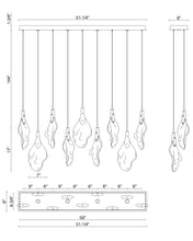 Load image into Gallery viewer, Eurofase Jateo Linear Chandelier finish option

