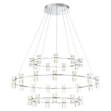 Eurofase Netto Grand Chandelier in Chrome