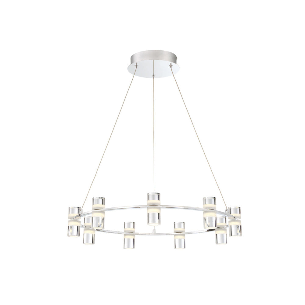 Eurofase Netto 25-inch pendant in chrome
