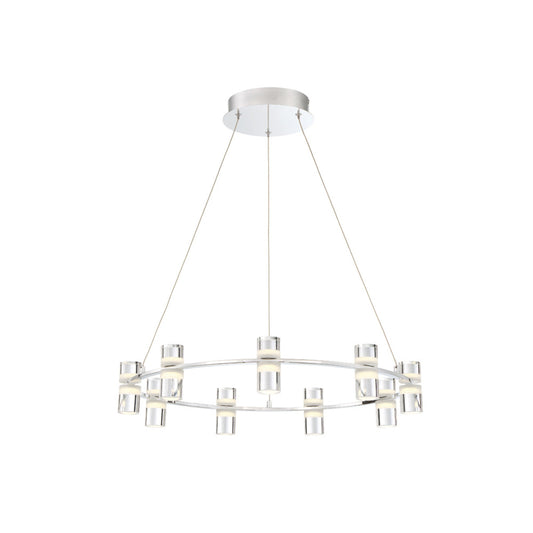Eurofase Netto 25-inch pendant in chrome