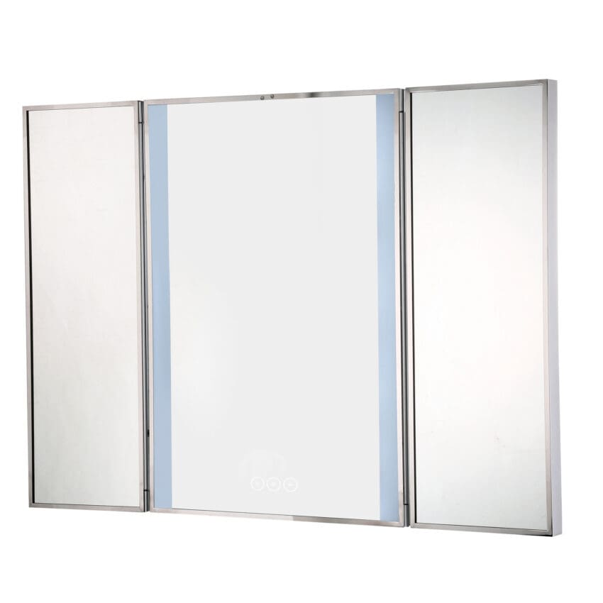 Eurofase Trias Tri-Fold LED Mirror illuminated mirror