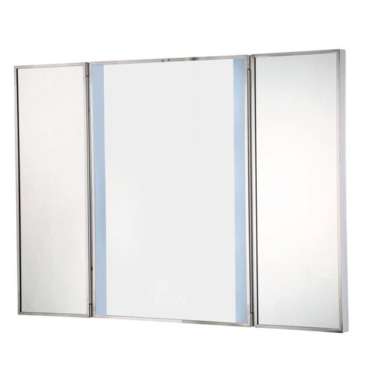 Eurofase Trias Tri-Fold LED Mirror illuminated mirror