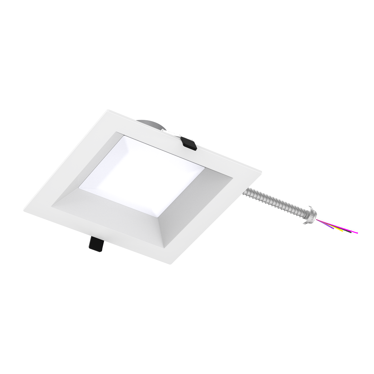 Reno ZETA 8 inch square commercial downlight white