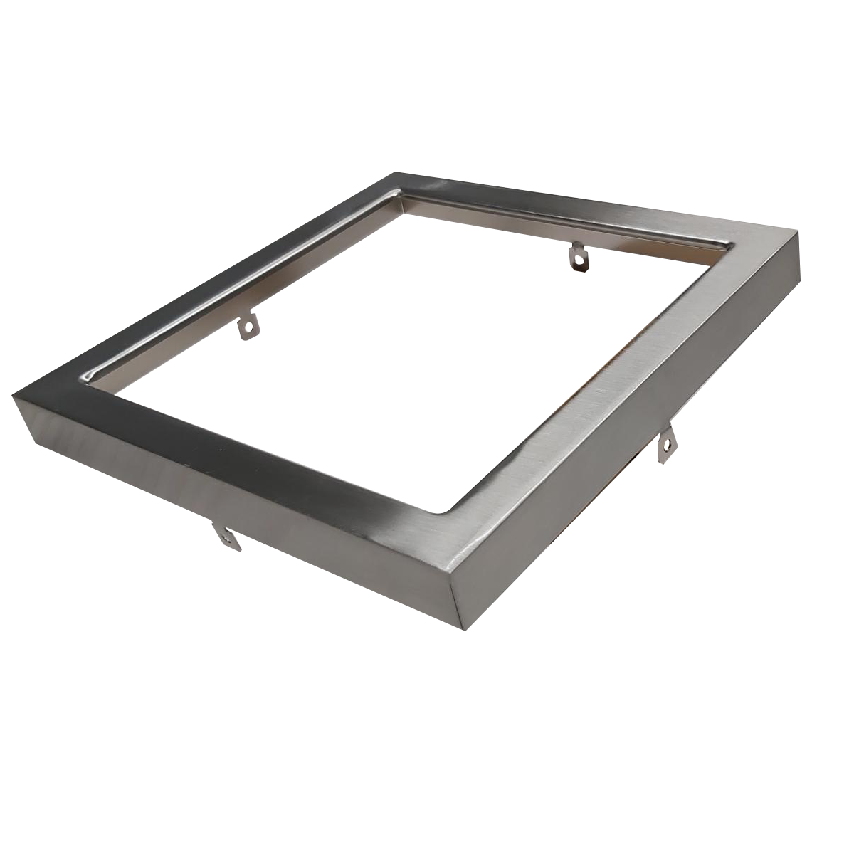 Reno SOL 7 inch square brushed nickel trim