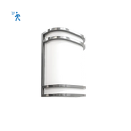 Reno DECO brushed nickel wall sconce with integrated microwave sensor