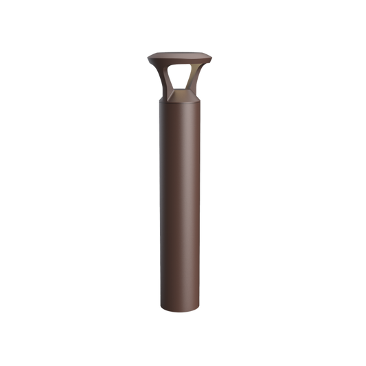 Reno SYLO BL3 architectural LED bollard in bronze finish