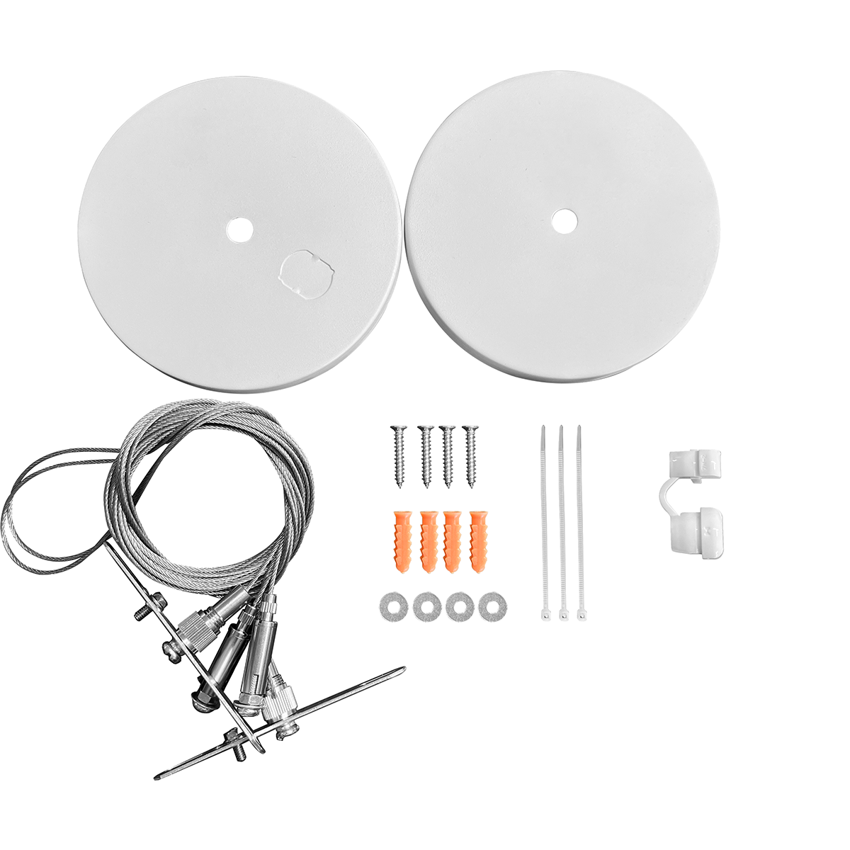 Reno RAIL white pendant canopy suspension kit