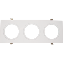 Load image into Gallery viewer, Reno AURA Multiple Lighting System Plates For Three Round Regressed Gimbals - 3.5" / White
