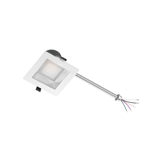 Reno ZETA 4 inch square commercial downlight white