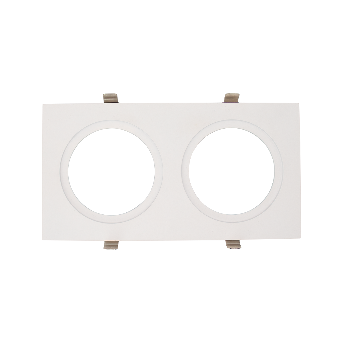 Reno AURA Multiple Lighting System Plates For Two Round Regressed Gimbals - 3.5" / White