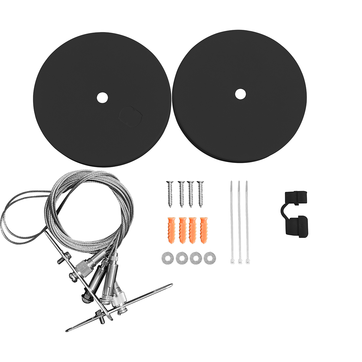 Reno RAIL black pendant canopy suspension kit