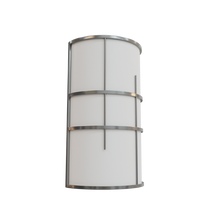 Load image into Gallery viewer, Reno DECO brushed nickel wall sconce R32005
