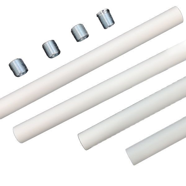 Reno ARTE 6 inch cylinder pendant rod kit white