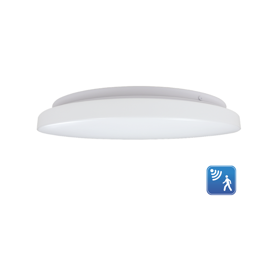 Reno LUMA 10 inch flushmount fixture with microwave sensor
