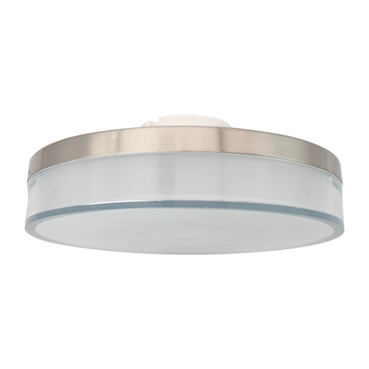 Reno NOIR 12 inch brushed nickel flushmount