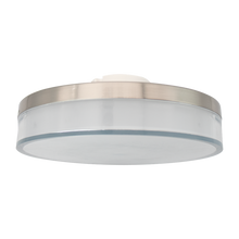 Load image into Gallery viewer, Reno NOIR 12 inch brushed nickel flushmount
