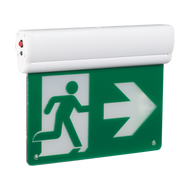 Reno edge-lit running man exit sign