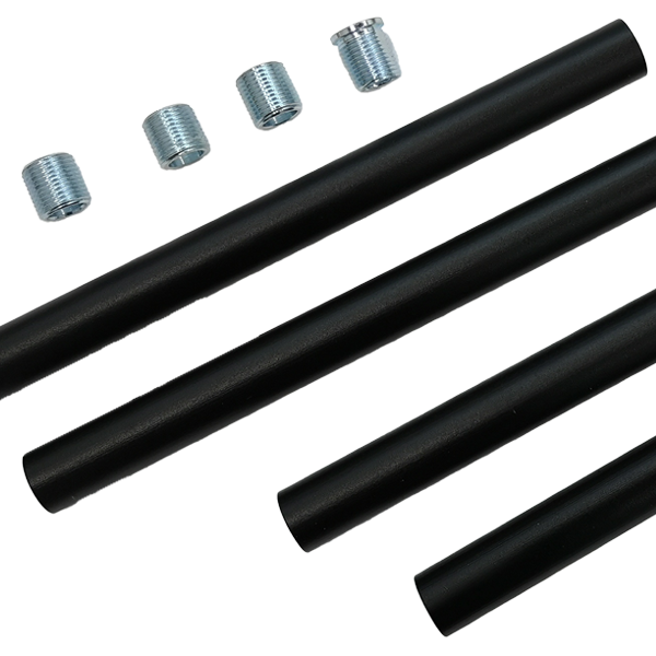 Reno ARTE 6 inch cylinder pendant rod kit black