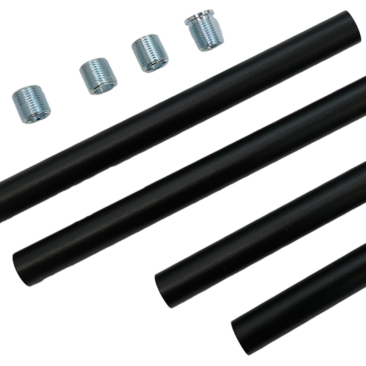 Reno ARTE 6 inch cylinder pendant rod kit black