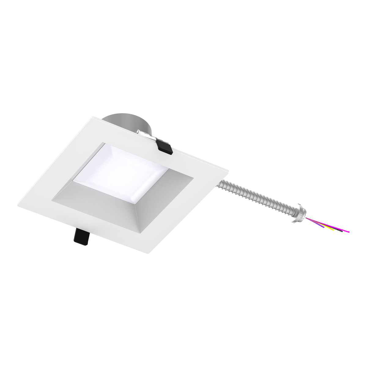 Reno ZETA 6 inch square commercial downlight white