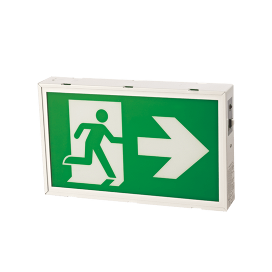 Reno steel running man exit sign