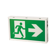 Reno steel running man exit sign
