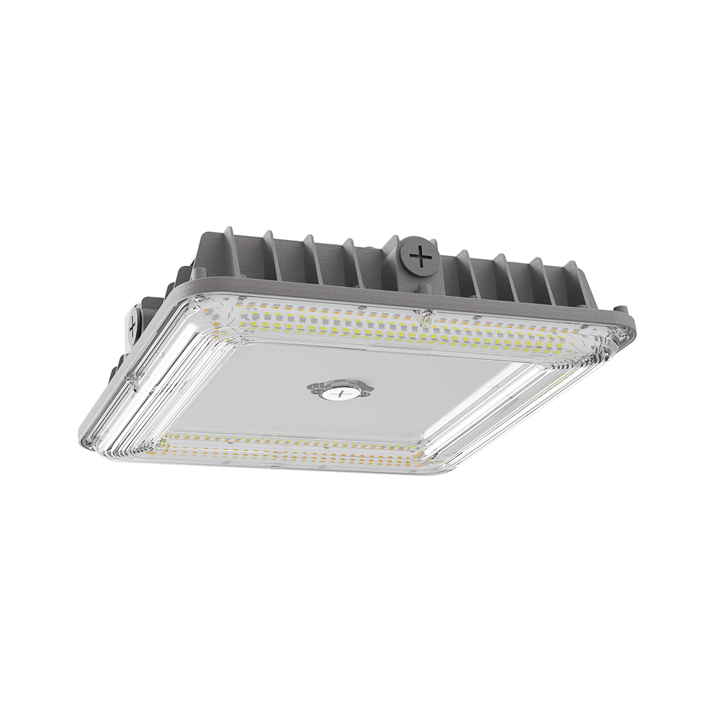Reno FLARE Square Canopy R2 LED fixture black
